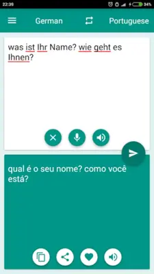 German-Portuguese Translator android App screenshot 1