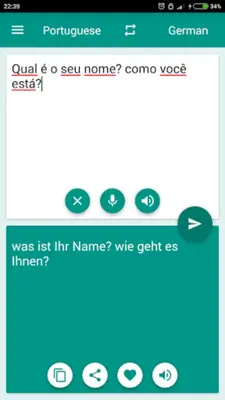 German-Portuguese Translator android App screenshot 2